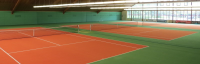 Tennishalle: 3 Plätze (Teppich mit Granulat)